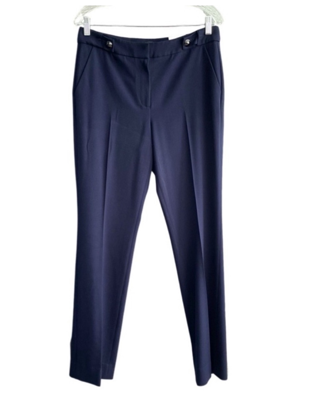 NEW WHBM Slim Trouser Pants Classic Blue Size 6
